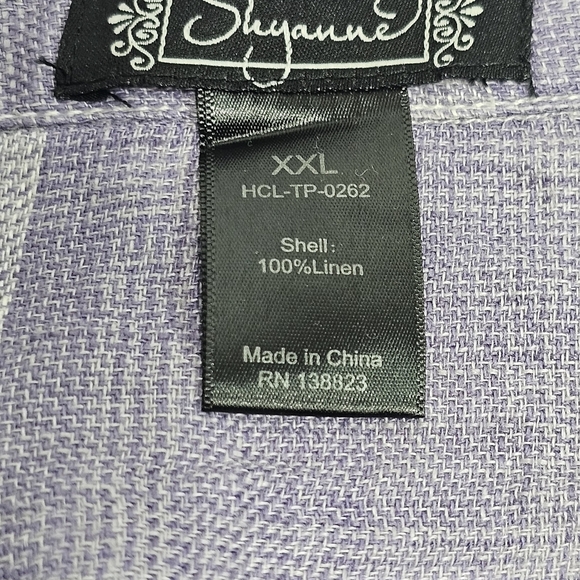 Shyanne Western Shirt Women's Sz XXL Purple Long Sleeve Cowgirl - Picture 5 of 10